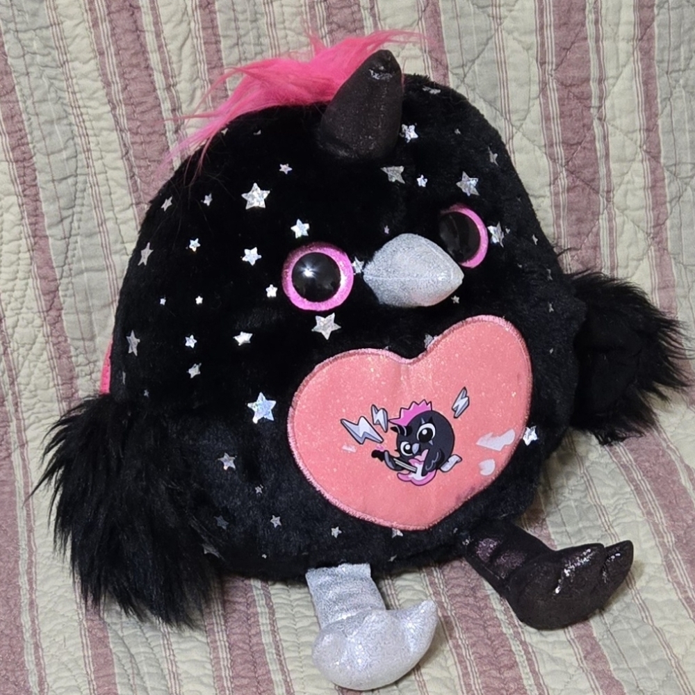 Zuru Rainbocorns Plush Toy Spooky-Sue the Raven Measures 11" Across 🪀